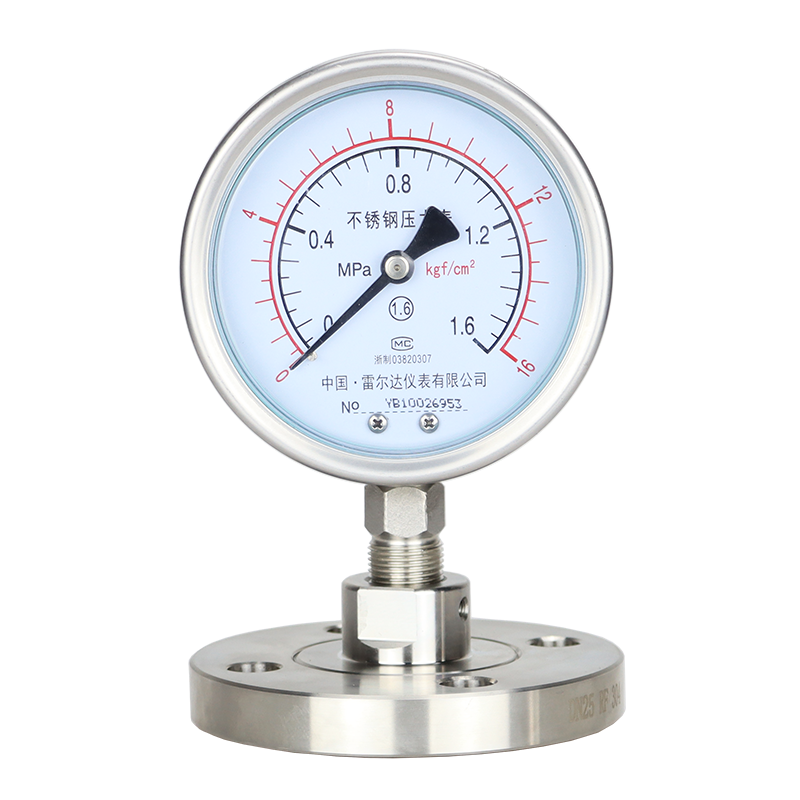 YNTP-100BF-MF敞開式法蘭隔膜壓力表